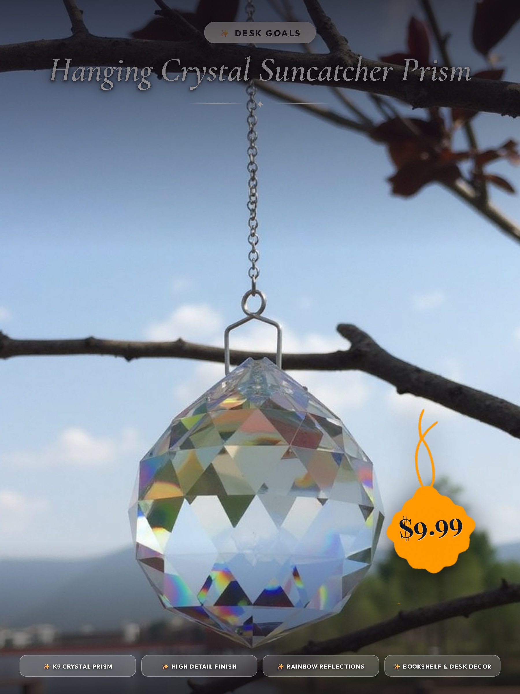 Hanging Crystal Suncatcher Prism